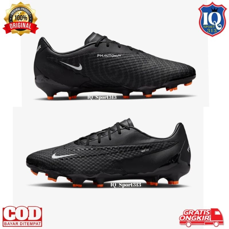 Sepatu Bola Nike Phantom GX Academy FG/MG Black/Summit White DD9473010 Original