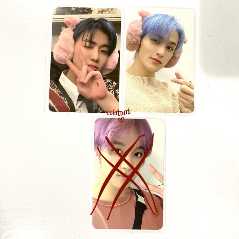 PC NCT DREAM PINK CHRISMAS JAEMIN WINK MARK SARANGHAE OFFICIAL PHOTOCARD