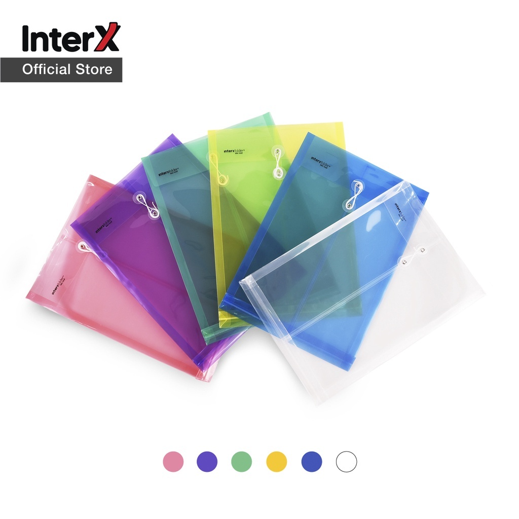 

Map Plastik TALI InterX Folio / F4 warna bening / warna (1 lusin isi 12pcs)