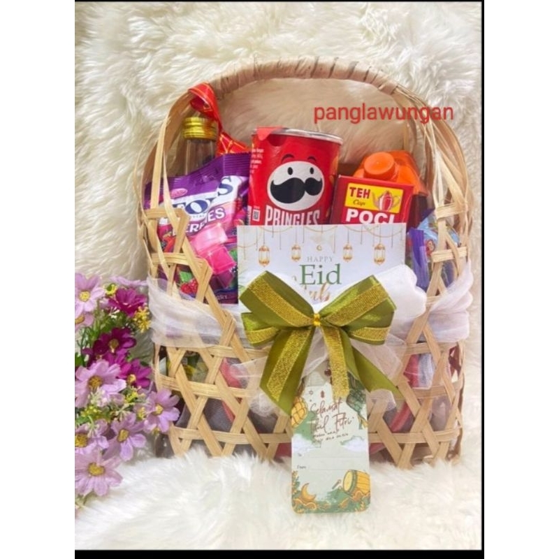 Anyaman bambu tas parsel Lr