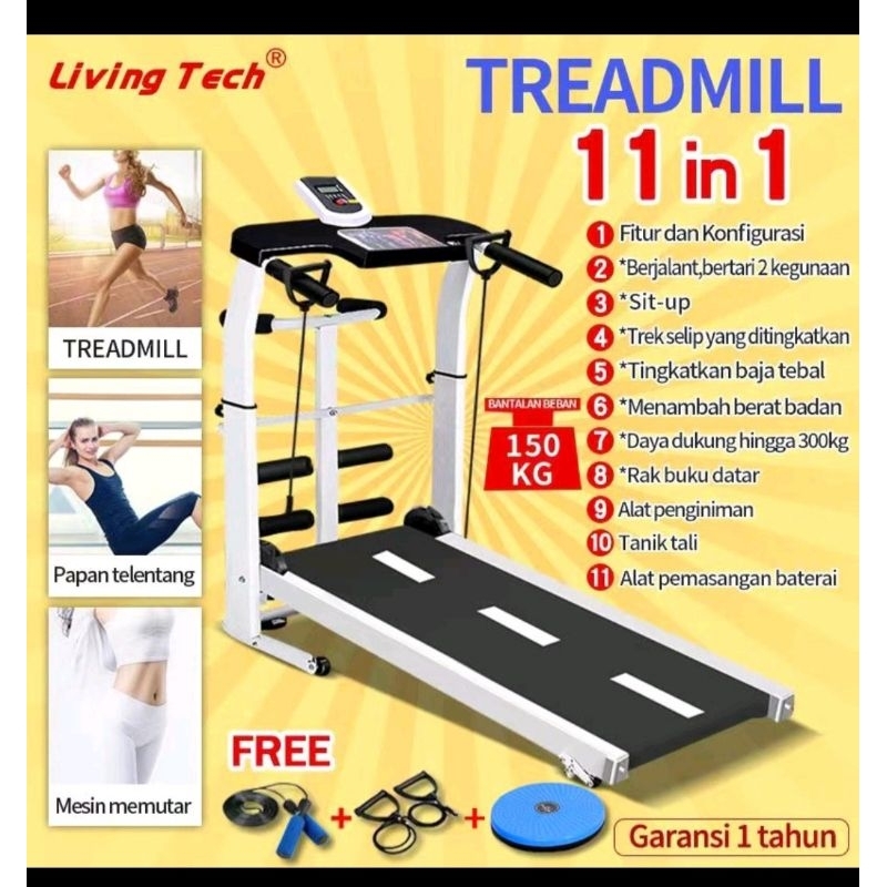 LIVING TECH TREADMILL 11 in 1 SP79 - New Never Used