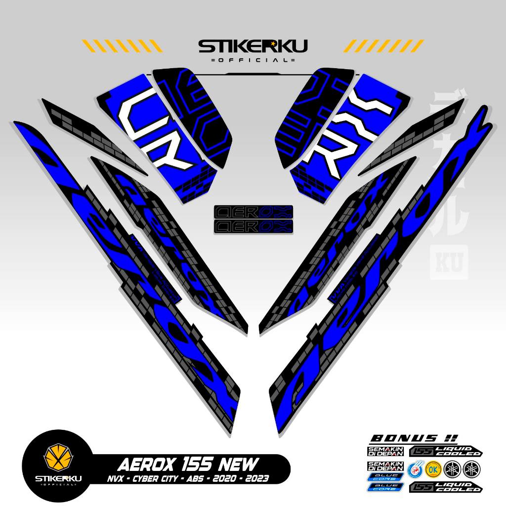 STRIPING AEROX 155 NEW CYBER CITY MOTIF 9 / STIKER AEROX 155 CONNECTED / STICKER AEROX 155 CONNECTED