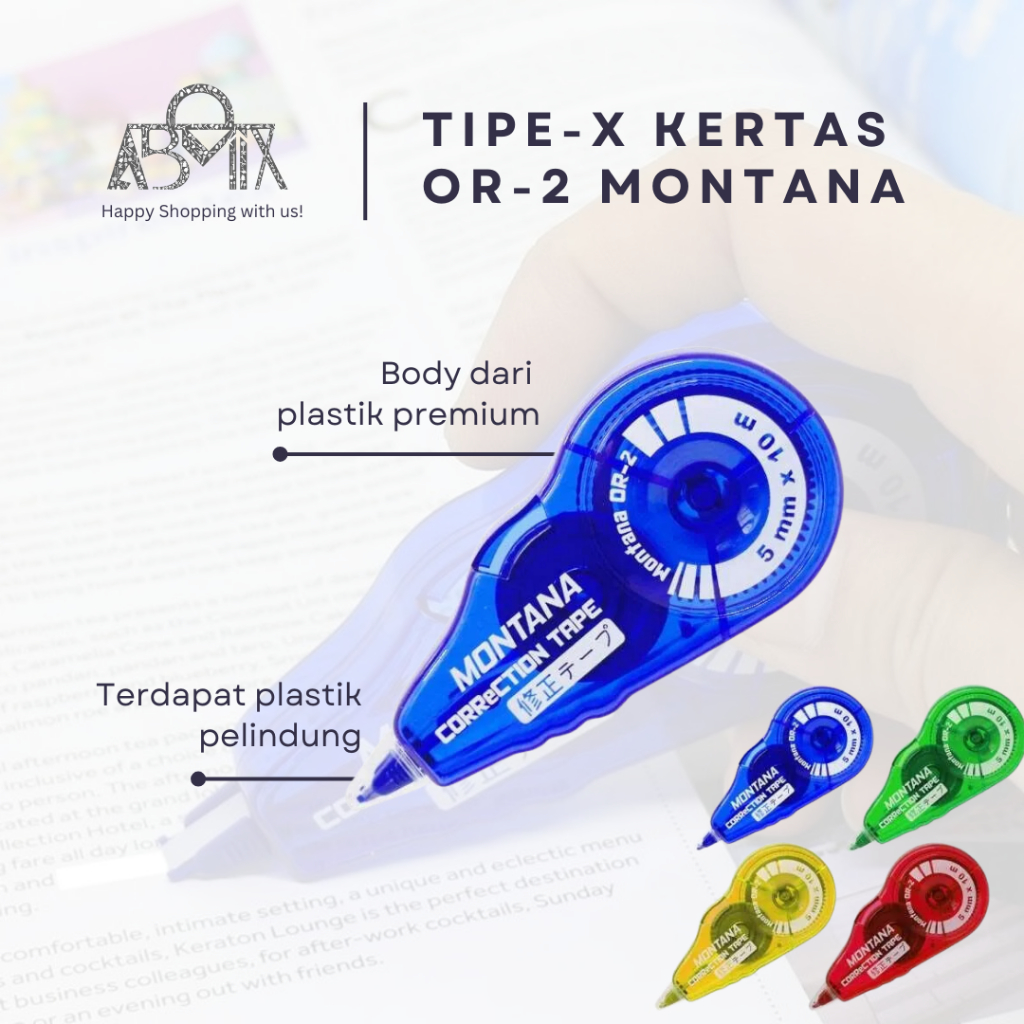 

MONTANA Correction Tape / Pita Koreksi Montana OR-2