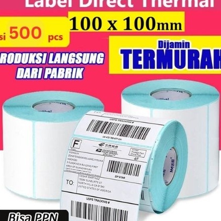 

88 LABEL STICKER THERMAL 1 X 1 BARCODE 1X1