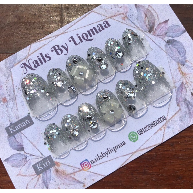 ART B25N KUKU PALSU CLEAR  NAIL ART  KUKU PALSU  KUKU PALSU MURAH  KUKU PALSU