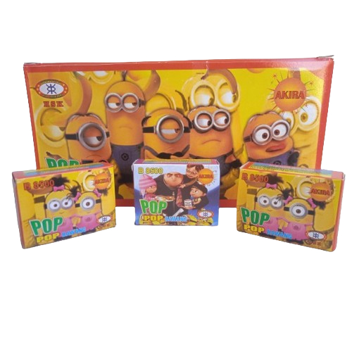 Pop pop bawang eceran 1 pack isi 50 butir, 1 dus isi 50 pack