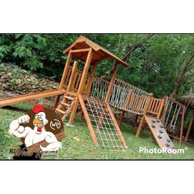 Playground Jembatan Gantung + Ayunan Subsidi ongkir ke Seluruh Indonesia