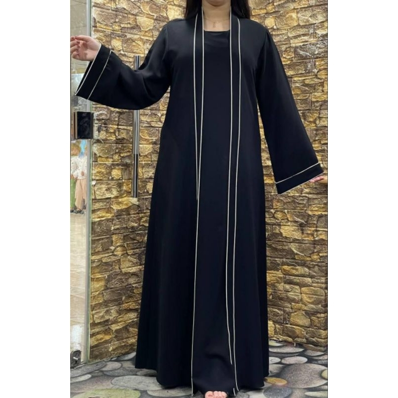 Abaya Arab Inner + Outer Bestsellers // Free Pashmina // abaya inport original.