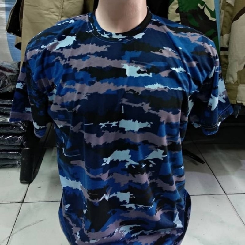 Kaos Loreng Tni AU Jersey army AURI Lengan Pendek / Kaos murah loreng / Kaos Tni