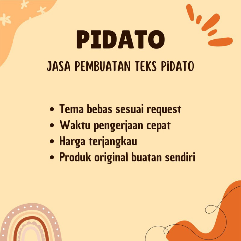 Pidato/teks pidato/jasa teks pidato