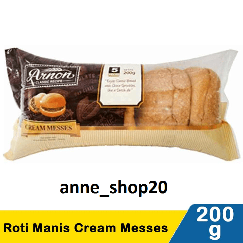 

Roti Cream Messes Arnon Bakery 200gr Exp 05-03-25