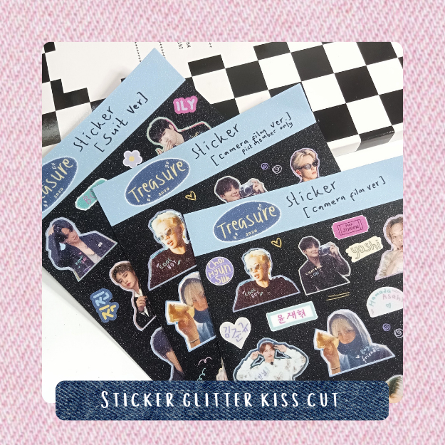 

[CLEARANCE SALE] sticker glitter A6 treasure