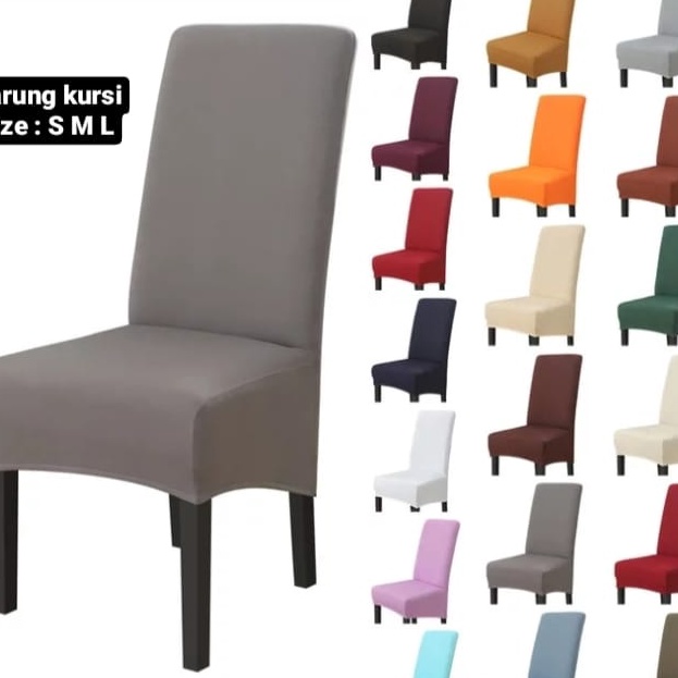 MEGA SALE Sarung kursi makan  cover kursi makan POLOS