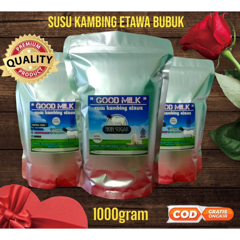 

susu kambing etawa Bubuk kemasan aluminium foil pouch 1000gram