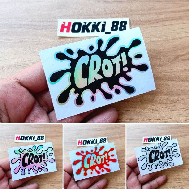 Stiker CROT sticker bercak crot