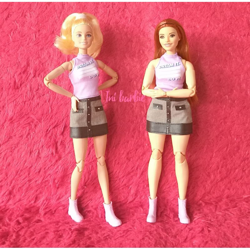 Set baju boneka barbie