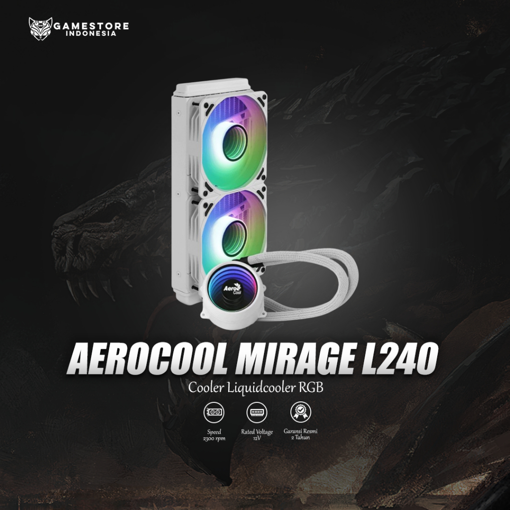 Aerocool Mirage L240 240mm ARGB Liquid Cooler Liquidcooler