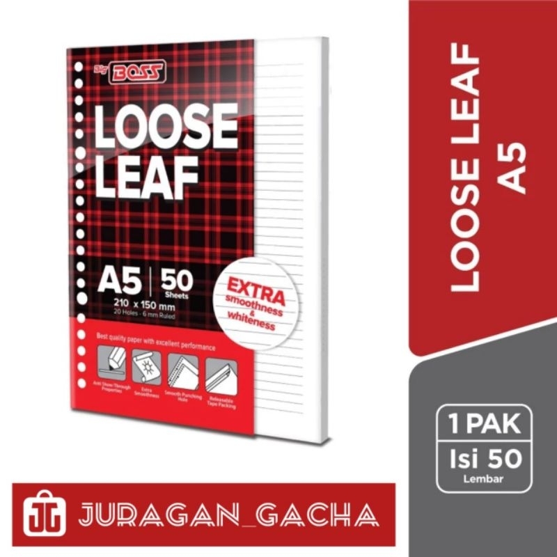 

BigBoss Loose Leaf A5 50 Lembar - JG