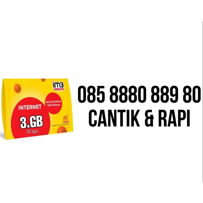 Nomer cantik Indosat rapi tripel 888 murah