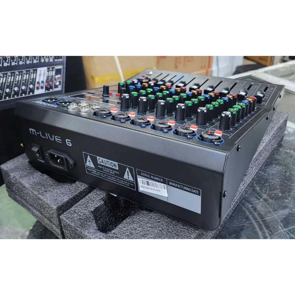Mixer audio wisdom live6 / live 6 6CH bluetooth soundcard original