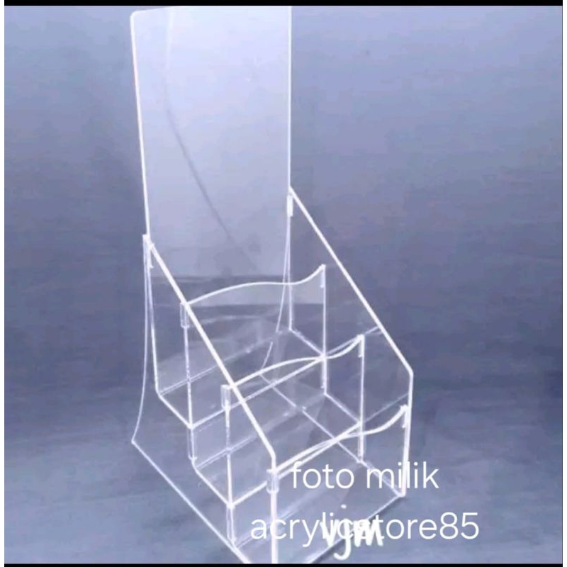 

Acrylic XT Brosur 1//3 Folio, Folio lipat tiga 3susun (2mm)