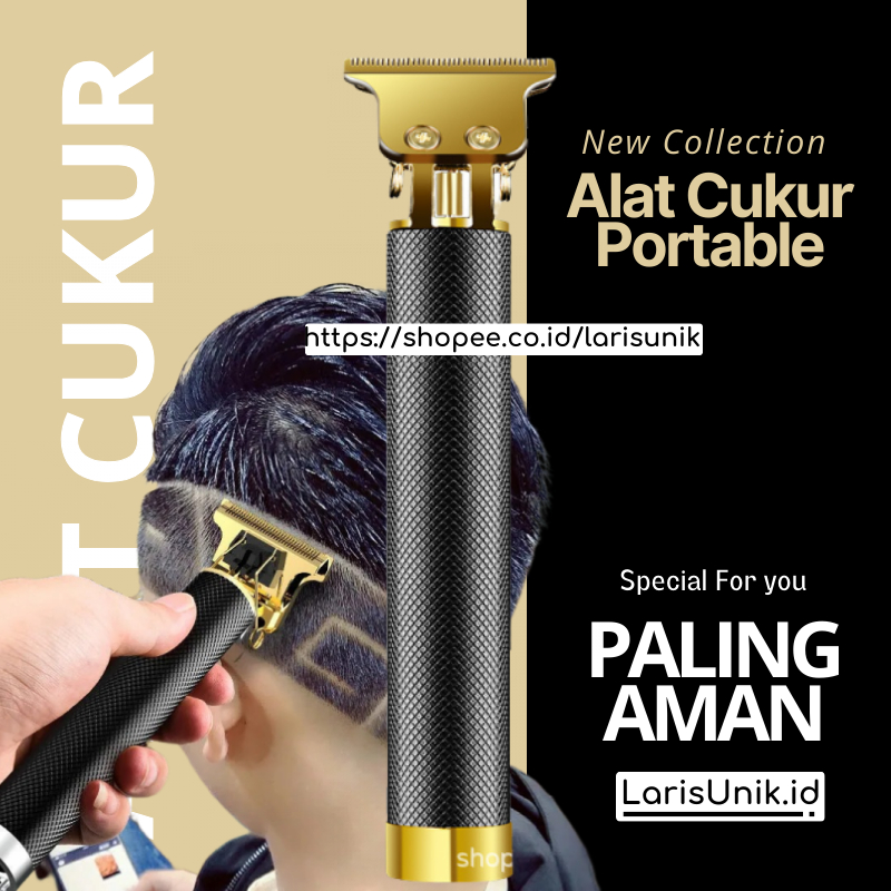 Alat Potong Rambut Hair Clipper Portable Alat Cukur Rambut Elektrik Tanpa Kabel Cukur Jenggot
