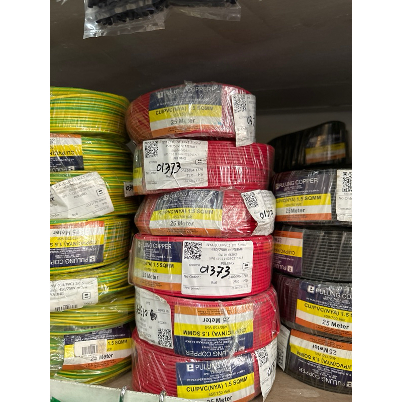 (READY) KABEL NYA 1.5 x 25M PULUNG COPPER