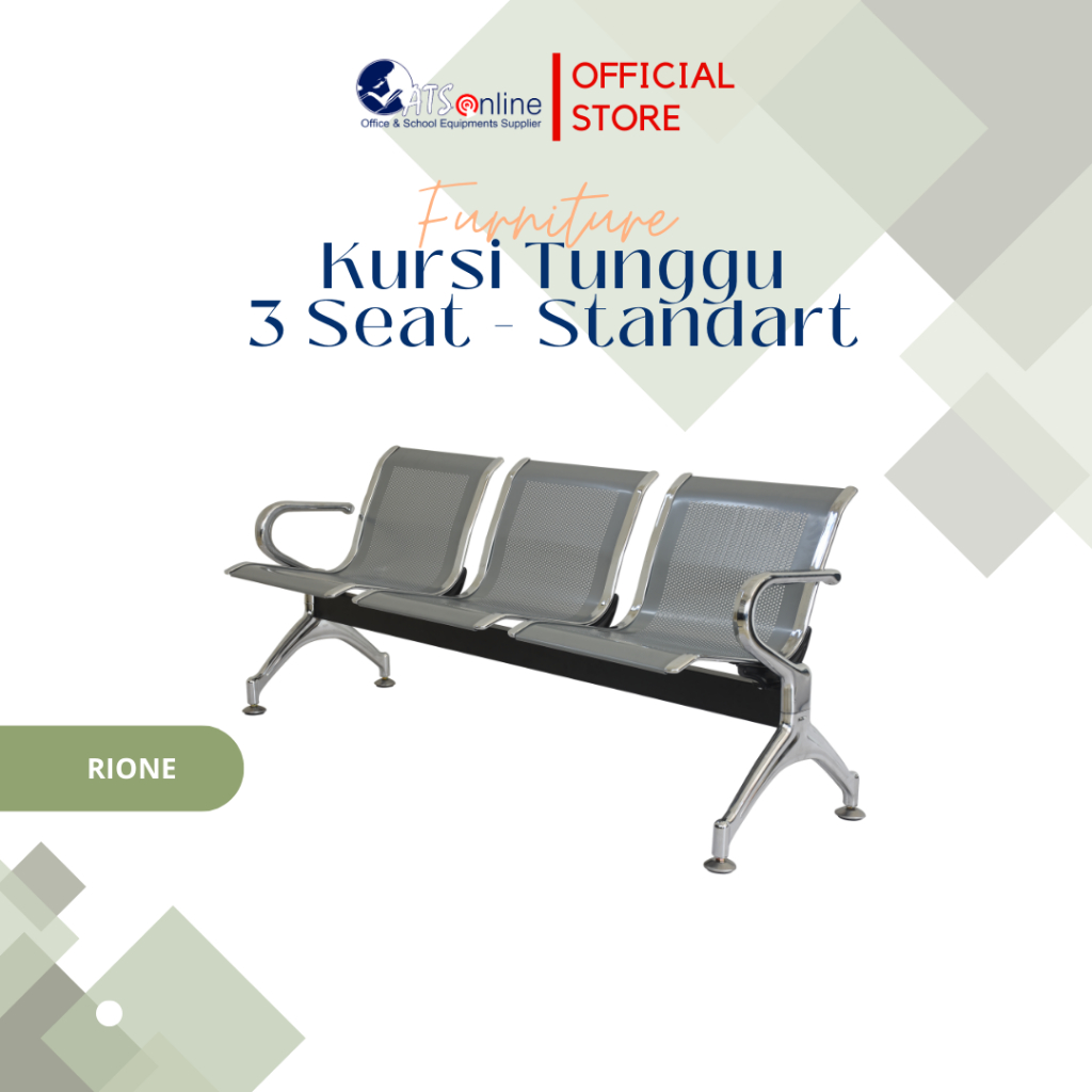 RIONE Kursi Tunggu 3 Seat Standart AD067