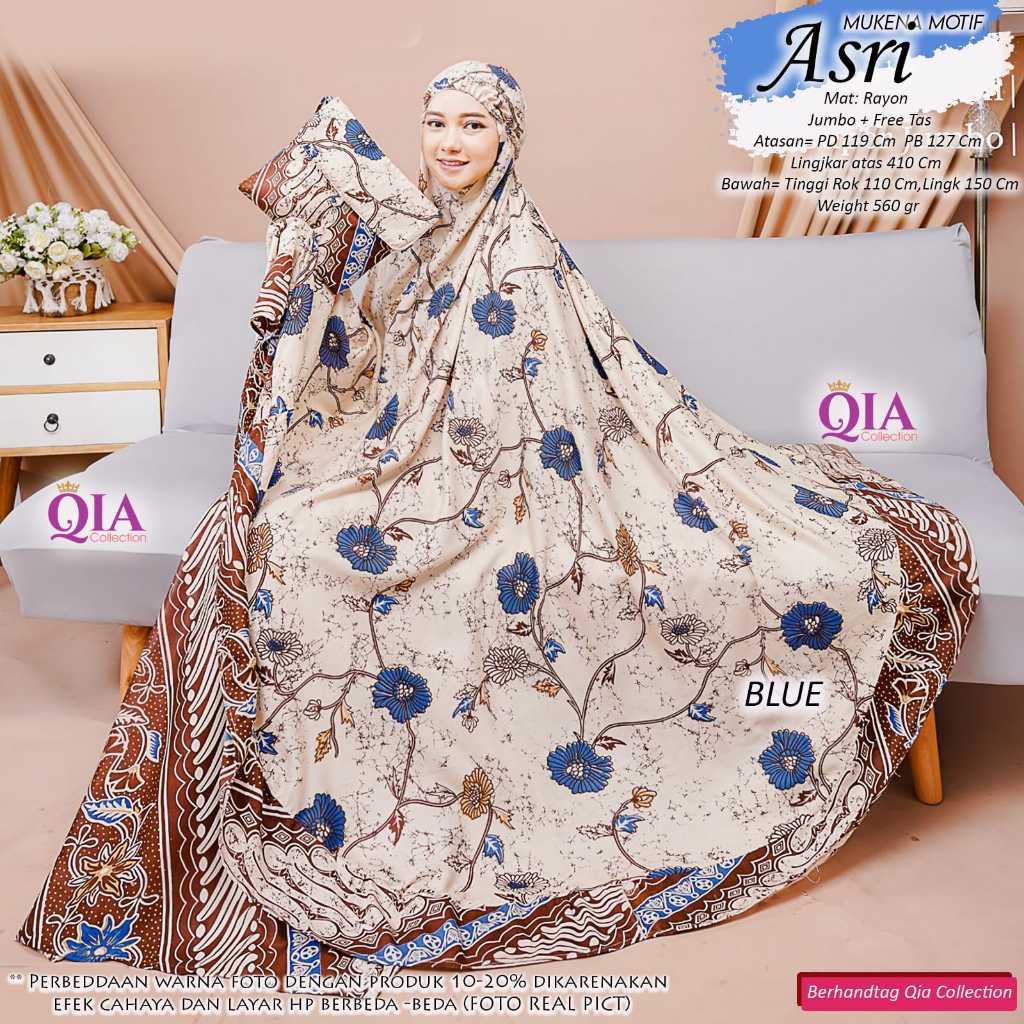 MUKENA JUMBO MURAH ASRI ORI LABEL QIA COLLECTION