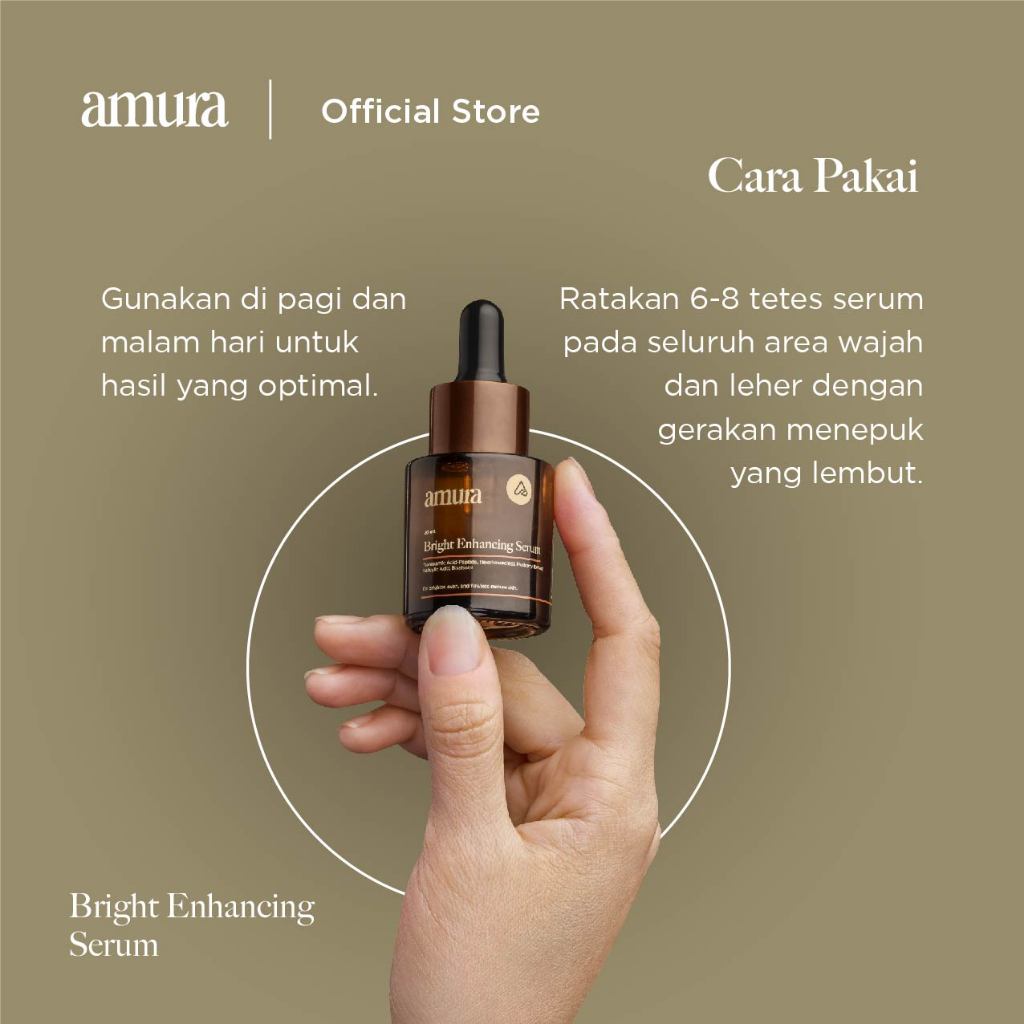 [TwinPack] Amura Bright Enhancing Serum Wajah for Kulit Dewasa lebih Cerah &amp; membantu Regenerasi