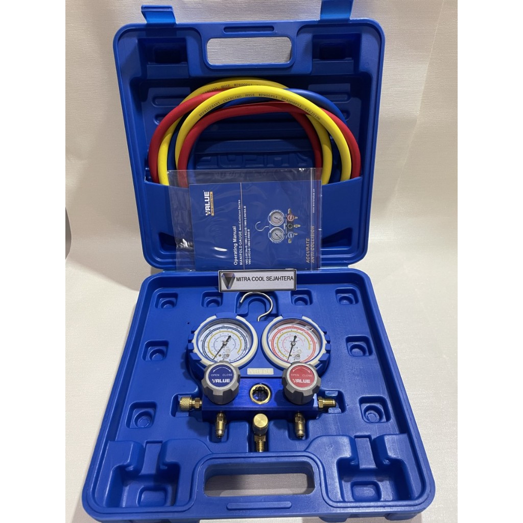 Testing Manifold Double AC R410 R32 Value / Manifod Double Value R410 BOX