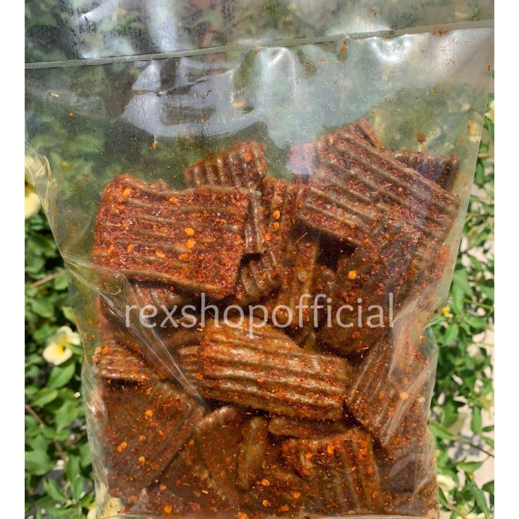 

KERUPUK JENGKOL PREMIUM PEDAS DAUN JERUK 500gr