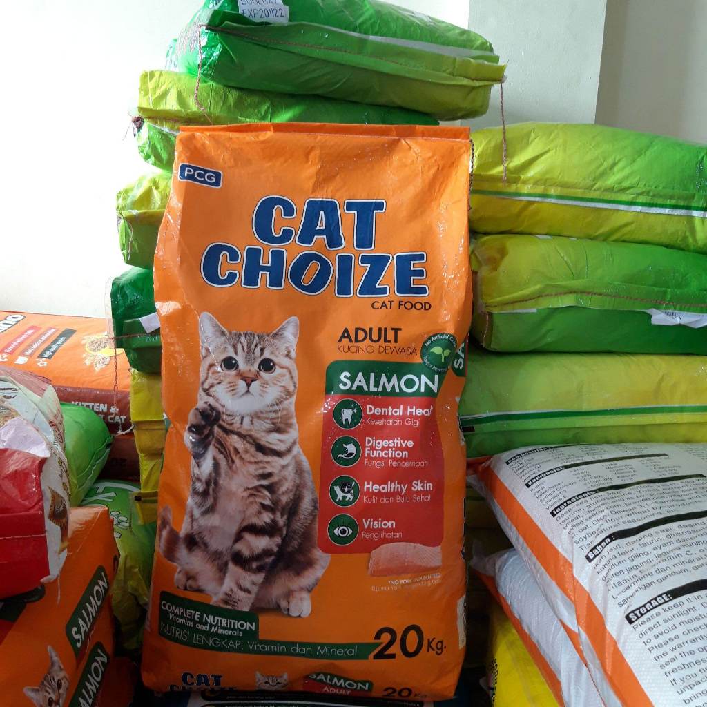 Makanan Kucing Cat Choize Adult Salmon 20kg Makanan Kucing Karungan Cat Choize Adult 20kg