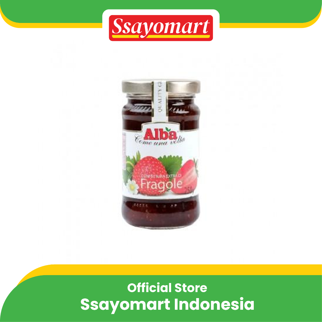 

Selai Alba Fragole Strawberry Natural Fruit Jam Gluten 230g