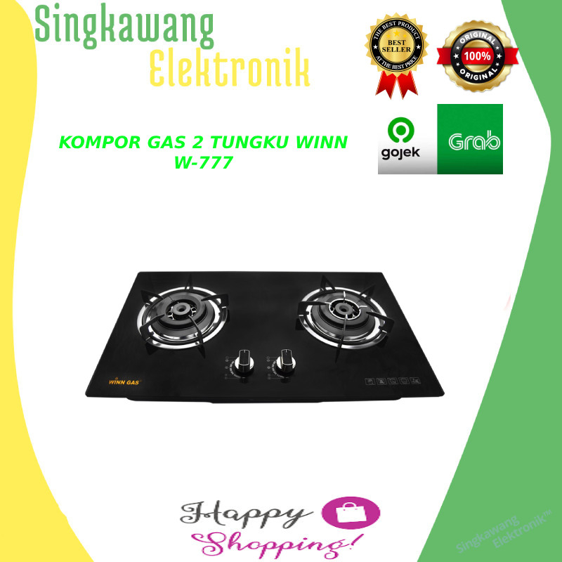 KOMPOR GAS 2 TUNGKU WINN W-777