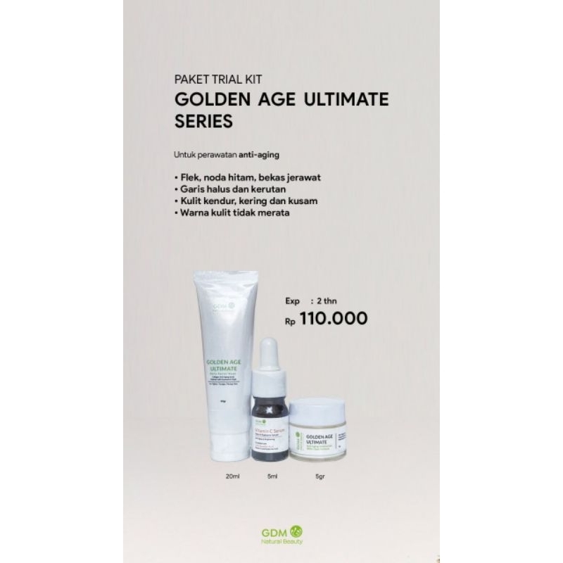 Paket Golden Age Ultimate  GDM Natural Beauty(Paket Mini)