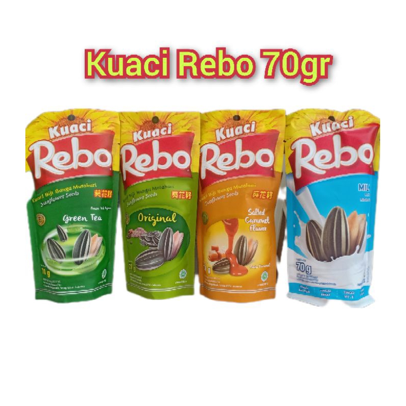 

Kuaci Rebo Original / Green Tea / Milk / Salted Caramel 70gr