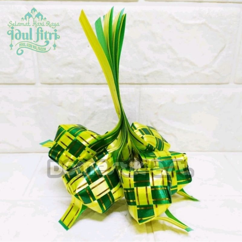 

KETUPAT PITA (ISI12) / ketupat pita parcel lebaran / hiasan ramadhan / aksesoris idul fitri / hiasan kue lebaran