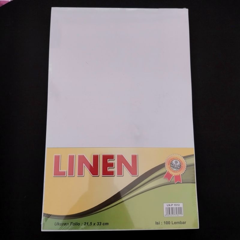 

(1 pack) Kertas Linen Ukuran Folio