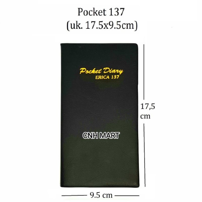 

Buku Agenda 137 Pocket Diary - Note Pad Saku Tangung 137 Erika 17.5 x 9.5 CM - Harga 1 PCS