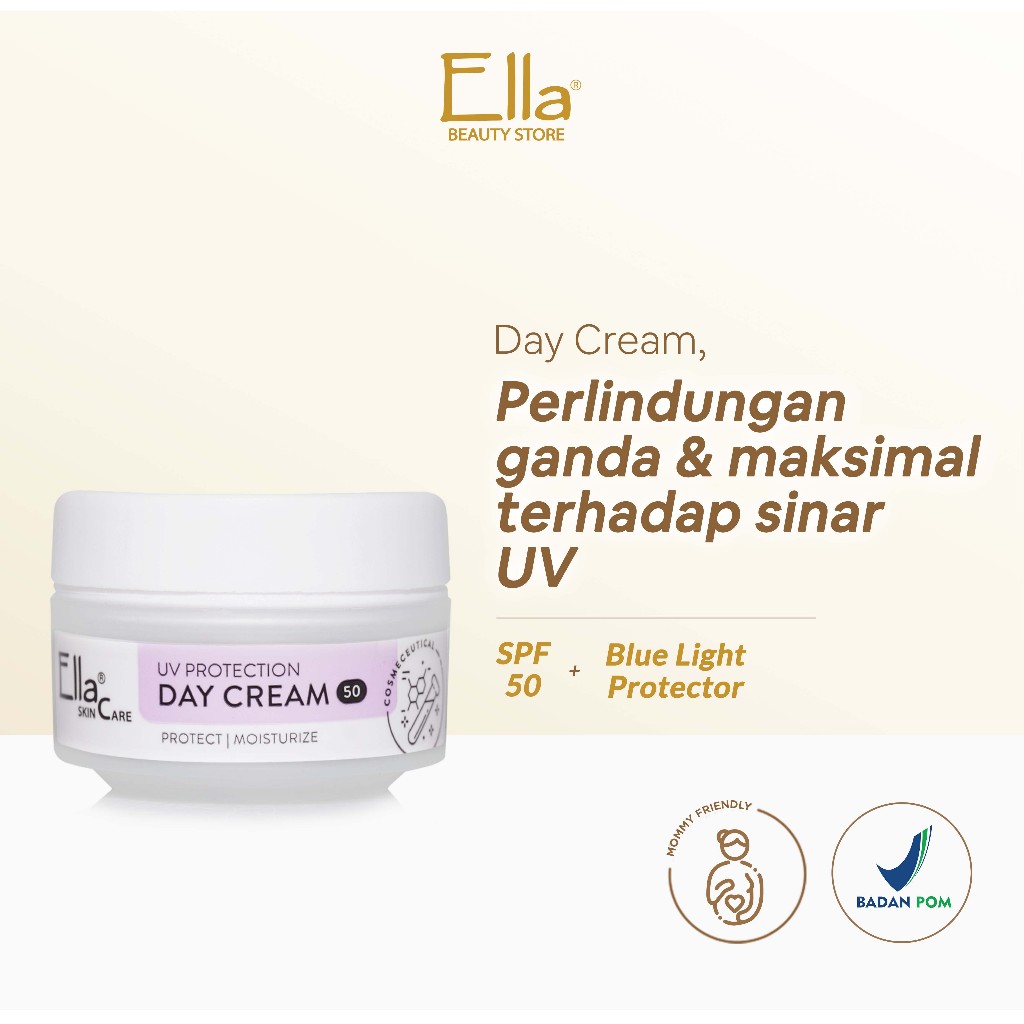Ella Skin Care Day Cream spf 50/Krim ber spf BPOM