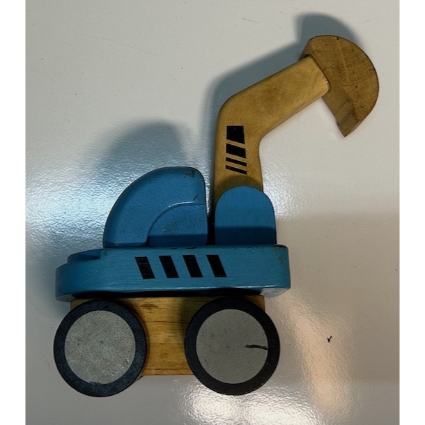 Mainan Escavator Kayu Anak Preloved