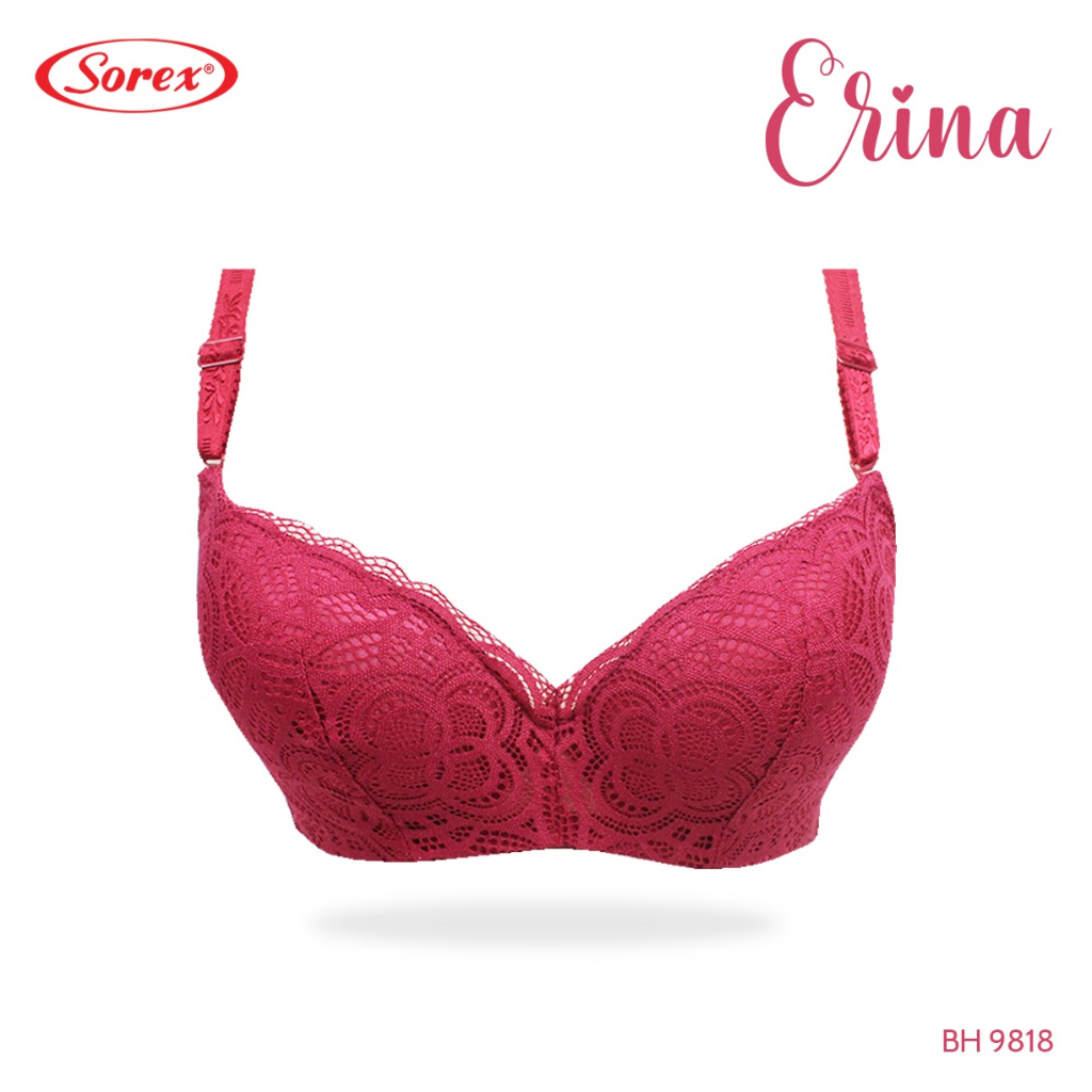 BH Sorex 9818 | Sorex Bra Busa Kawat Kait 3 Setara Cup A-B Brukat Erina BH 9818 - Dyarshop