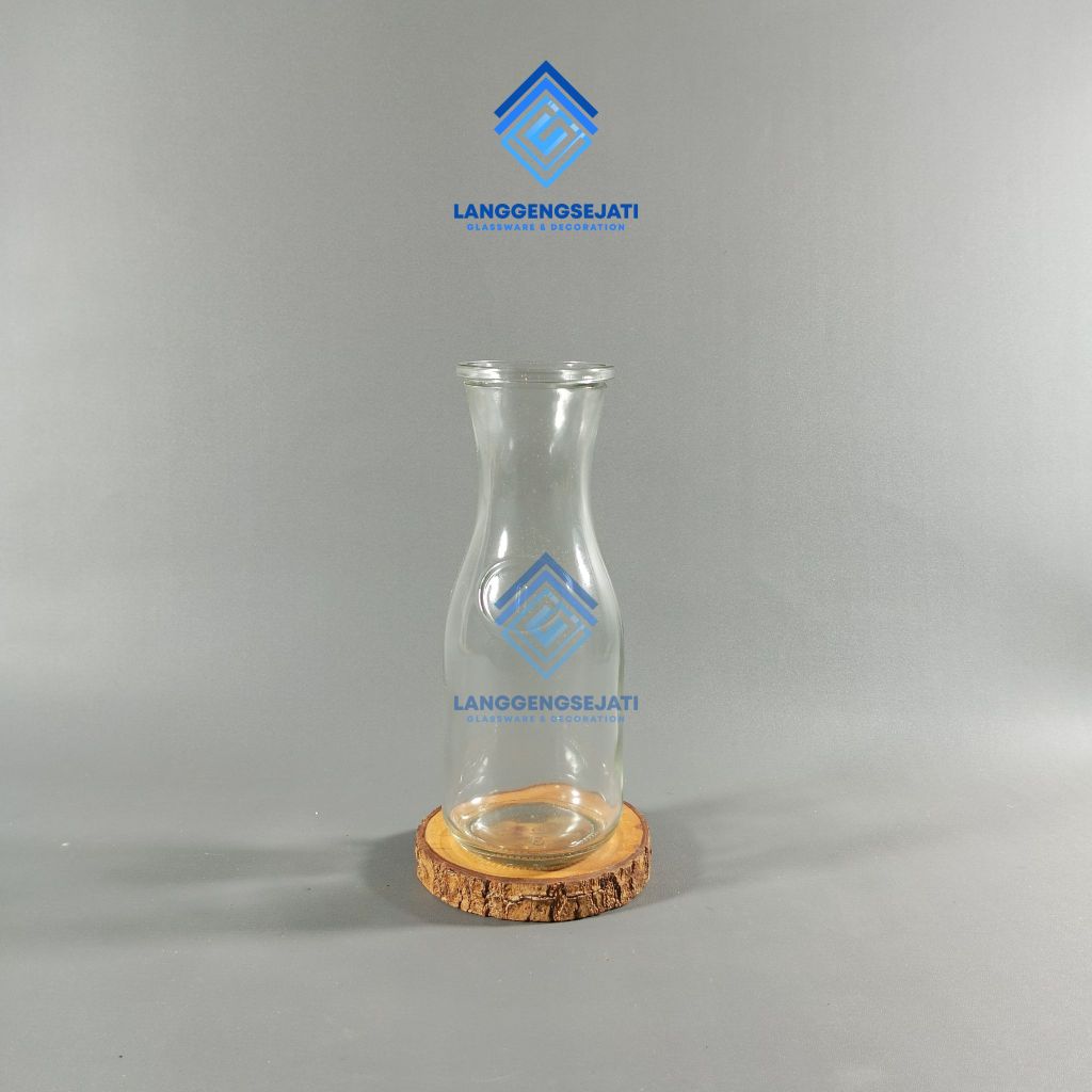 VAS BUNGA KACA CARAFE BENING 500-ML | VAS BUNGA KACA UNIK | VAS BUNGA KACA HIAS | VAS ARTIFISIAL | P