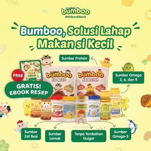 

BUMBOO ABON SAPI AYAM /KALDU AYAM SAPI JAMUR TERI ATI AYAM 90G / KEJU BUBUK 75G/CHICKEN OIL BEEF OIL CANOLA OIL / EVOO - KALDU MPASI - ABON MPASI