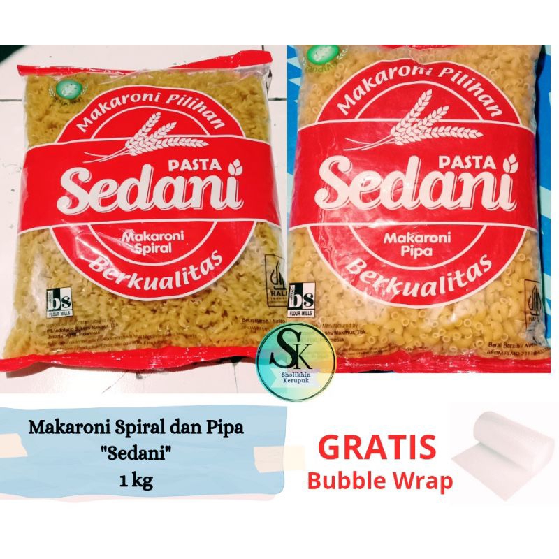 

Makaroni 1 kg Sedani Spiral dan Pipa / Makaroni Bantet / Makaroni sup / Makaroni Goreng / Makaroni mentah / Pasta / Makaroni Seblak / Macaroni bantat