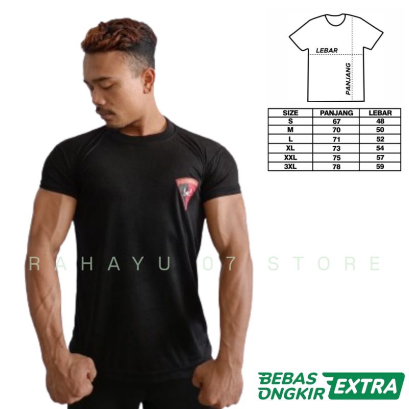 Kaos Oblong BRIMOB Hitam / Kaos Dalam BRIMOB Hitam