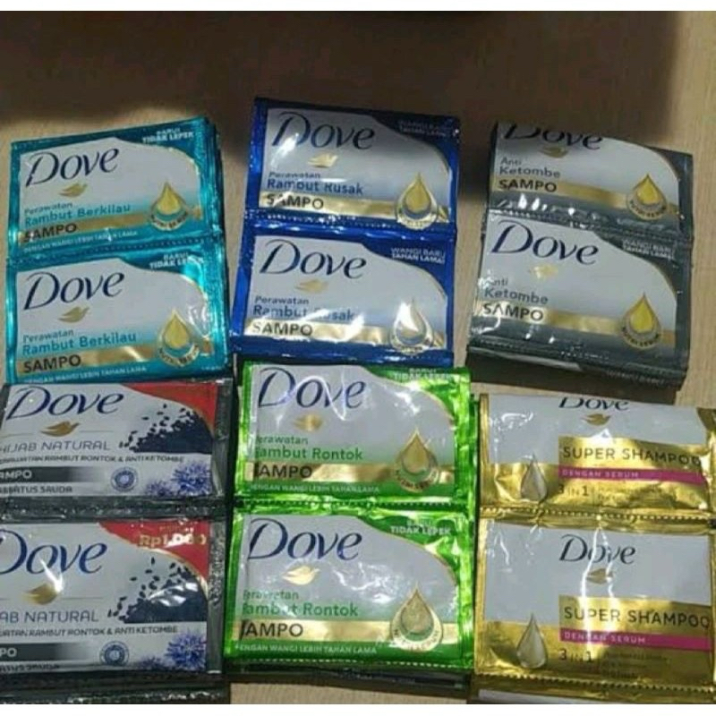 •JEJU• DOVE SHAMPOO & CONDITIONER SACHET RENCENG
