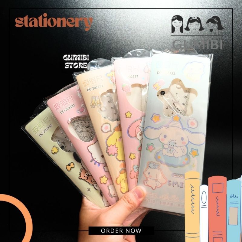 

PENGGARIS SET SANRIO GARISAN BUSUR STENSIL SANRIO