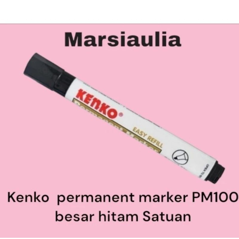 

Kenko permanent marker PM100 spidol permanen besar hitam Satuan